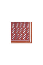 Load image into Gallery viewer, KAREN WALKER MONOGRAM LARGE CHECK CLASSIC SCARF PLUM MULTI