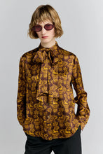 Load image into Gallery viewer, KAREN WALKER DEB SHIRT CHOCOLATE MULTI