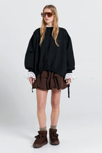 Load image into Gallery viewer, KAREN WALKER FRATERNITY SWEATSHIRT BLACK
