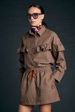Load image into Gallery viewer, KAREN WALKER SCHOLAR SKIRT MERLOT MULTI