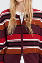 Load image into Gallery viewer, KAREN WALKER ELODIE CARDIGAN POPPY STRIPE