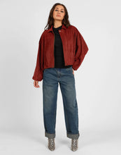 Load image into Gallery viewer, STORM FAUX SUEDE JACKET RUST