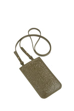 Load image into Gallery viewer, KAREN WALKER FILIGREE PHONE POUCH DARK OLIVE