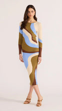 Load image into Gallery viewer, MINK PINK HANNA INTARSIA KNIT MIDI DRESS