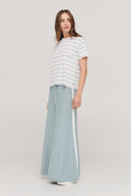 Load image into Gallery viewer, TAYLOR STRIPE SOLACE TEE MIST/IVORY