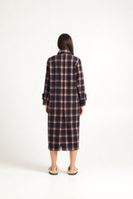 Load image into Gallery viewer, TUESDAY KAMALI COAT NAVY CHECK