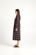 Load image into Gallery viewer, TUESDAY KAMALI COAT NAVY CHECK