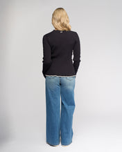 Load image into Gallery viewer, KNEWE LUXE SWEATER INK/WINTER WHITE