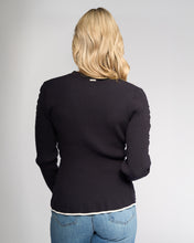 Load image into Gallery viewer, KNEWE LUXE SWEATER INK/WINTER WHITE