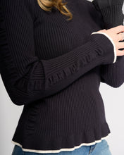 Load image into Gallery viewer, KNEWE LUXE SWEATER INK/WINTER WHITE
