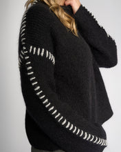 Load image into Gallery viewer, KNEWE LENNOX SWEATER BLACK/WINTER WHITE