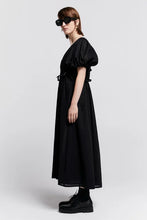 Load image into Gallery viewer, KAREN WALKER LAKESIDE ORGANIC COTTON DRESS BLACK
