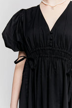 Load image into Gallery viewer, KAREN WALKER LAKESIDE ORGANIC COTTON DRESS BLACK
