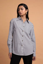Load image into Gallery viewer, LEDORÉ KANUKA SHIRT BLACK STRIPE
