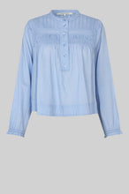 Load image into Gallery viewer, SECOND FEMALE MAISE BUTTON FRONT BLOUSE BRUNNERA BLUE