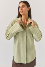 Load image into Gallery viewer, TUESDAY MARK SHIRT EMERALD STRIPE