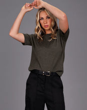 Load image into Gallery viewer, STORM MERINO CLASSIC TEE ARMY GREEN