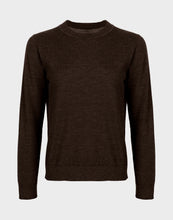 Load image into Gallery viewer, STORM MERINO LONG SLEEVE CLASSIC SWEATER CHOCOLATE