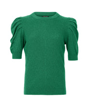Load image into Gallery viewer, STORM MERINO S/S CHEVRON SWEATER GRASS GREEN