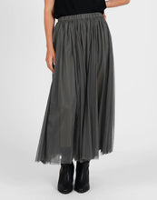 Load image into Gallery viewer, STORM MESH GODET SKIRT GREY