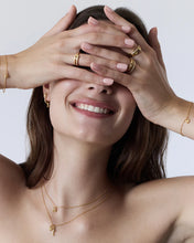 Load image into Gallery viewer, BY CHARLOTTE CRYSTAL LOTUS PADLOCK NECKLACE