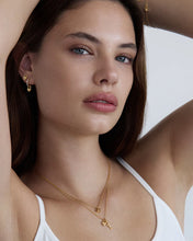 Load image into Gallery viewer, BY CHARLOTTE CRYSTAL LOTUS PADLOCK NECKLACE