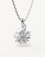 Load image into Gallery viewer, BY CHARLOTTE SILVER BIRTH FLOWER NECKLACE DAISY - APRIL