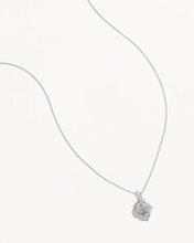 Load image into Gallery viewer, BY CHARLOTTE SILVER BIRTH FLOWER NECKLACE ROSE - JUNE