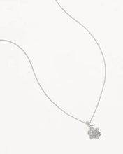 Load image into Gallery viewer, BY CHARLOTTE SILVER BIRTH FLOWER NECKLACE WATER LILY -JULY
