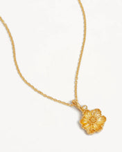 Load image into Gallery viewer, BY CHARLOTTE BIRTH FLOWER NECKLACE - POPPY AUGUST