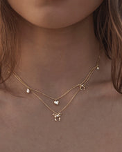 Load image into Gallery viewer, BY CHARLOTTE GOLD FOREVER MORE BOW NECKLACE