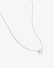 Load image into Gallery viewer, BY CHRALOTTE SILVER FOREVER MORE BOW NECKLACE
