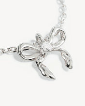 Load image into Gallery viewer, BY CHRALOTTE SILVER FOREVER MORE BOW NECKLACE