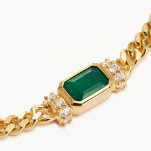 Load image into Gallery viewer, BY CHARLOTTE STRENGTH WITHIN GREEN ONYX CURB CHOKER