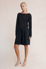 Load image into Gallery viewer, MARLE NARA SHORT BLACK PINSTRIPE
