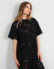 Load image into Gallery viewer, STORM OVERSIZED LACE TEE BLACK