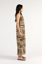 Load image into Gallery viewer, TUESDAY PEYTON DRESS CHOC GEO
