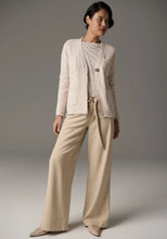 Load image into Gallery viewer, POL SIGNE TEE LONG SLEEVE WHITE/KHAKI