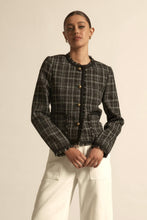 Load image into Gallery viewer, ZOE KRATZMANN QUILL JACKET BLACK PORCELAIN CHECK