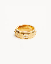 Load image into Gallery viewer, BY CHARLOTTE GOLD NO RAIN, NO FLOWERS SPINNING MEDITATION RING