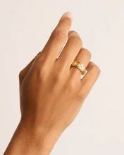 Load image into Gallery viewer, BY CHARLOTTE GOLD NO RAIN, NO FLOWERS SPINNING MEDITATION RING