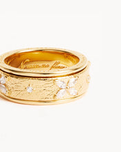 Load image into Gallery viewer, BY CHARLOTTE GOLD NO RAIN, NO FLOWERS SPINNING MEDITATION RING