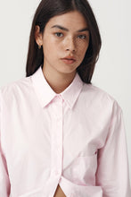 Load image into Gallery viewer, ROWIE RAMONA TIE BACK SHIRT POWDER PINK