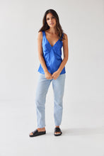 Load image into Gallery viewer, TUESDAY RIVIERA CAMI BLUE SATIN
