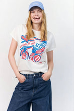 Load image into Gallery viewer, LOLLYS LAUNDRY ROMA FLYING HIGH TEE WHITE