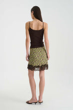 Load image into Gallery viewer, ROWIE MARINA SILK MINI SKIRT PAPILLON