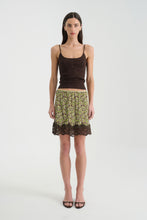 Load image into Gallery viewer, ROWIE MARINA SILK MINI SKIRT PAPILLON