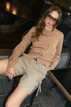 Load image into Gallery viewer, ROWIE MAEVE MERINO CARDIGAN FAWN MARLE