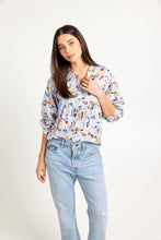 Load image into Gallery viewer, TUESDAY SAINT TOP CORNFLOWER PRINT