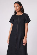 Load image into Gallery viewer, MARLOW SICILY LINEN DRESS BLACK